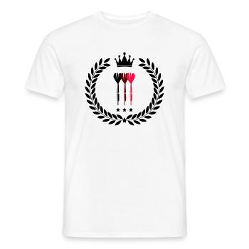 dart - Männer T-Shirt - Weiß - Vorne - AI Model Male 178 dark (178cm)