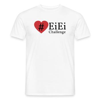 #EiEi Challenge - Männer T-Shirt - Weiß - Vorne - AI Model Male 178 dark (178cm)