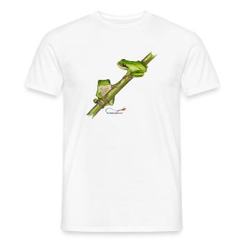 Laubfrosch - Männer T-Shirt - Weiß - Vorne - AI Model Male 178 dark (178cm)