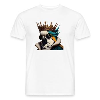 König Kakadu - Männer T-Shirt - Weiß - Vorne - AI Model Male 178 dark (178cm)