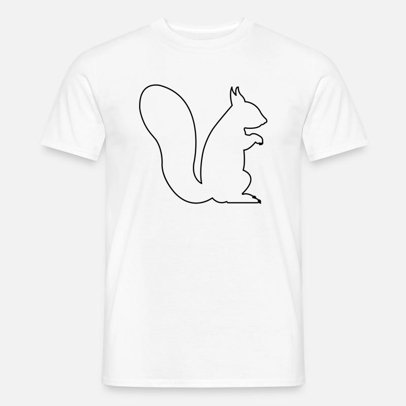 eichhörnchen - Männer T-Shirt - Weiß