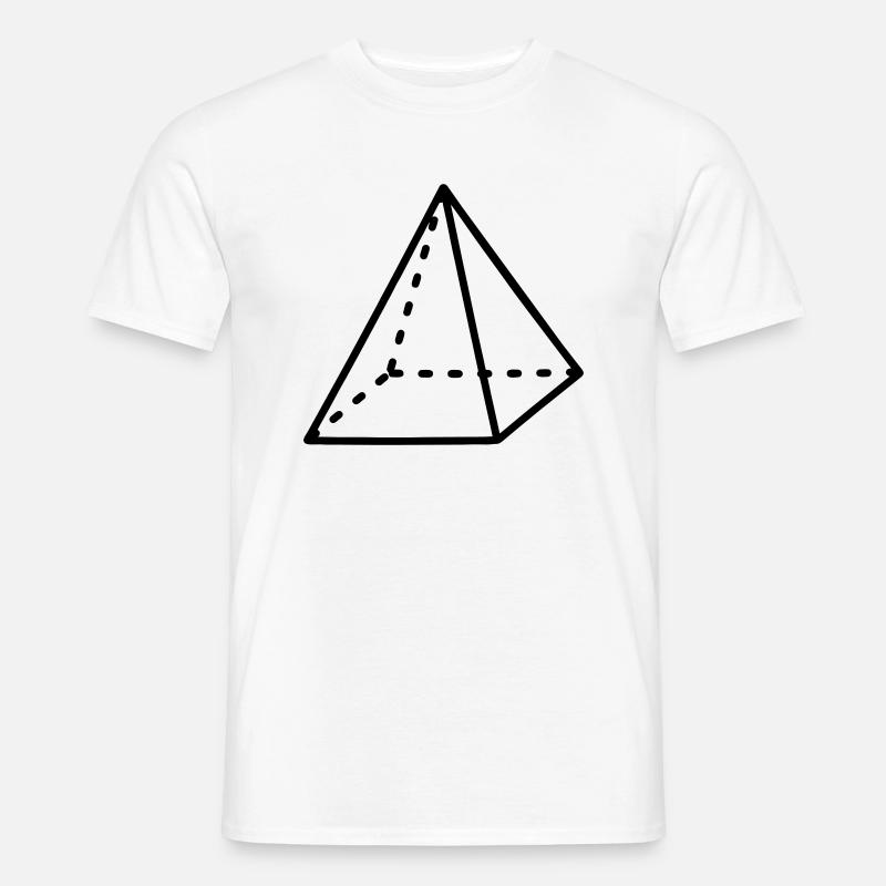 Pyramiden-Mathematik - Männer T-Shirt - Weiß