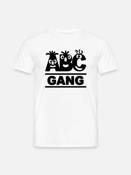 lustige ABC-GANG - Männer T-Shirt - Weiß