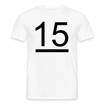 15 Meter Klasse Segelzeichen - Männer T-Shirt - Weiß - Vorne - AI Model Male 178 dark (178cm)