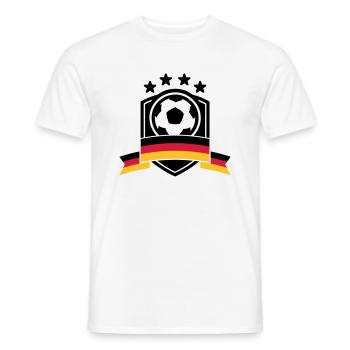 Germany Football Crest 05 - Men's T-Shirt - white - Front - AI Model Male 178 dark (178cm)