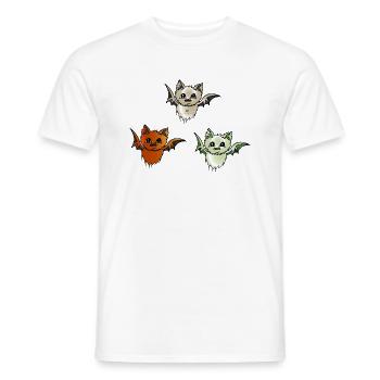 chauves-souris - T-shirt homme - blanc - Devant - AI Model Male 178 dark (178cm)