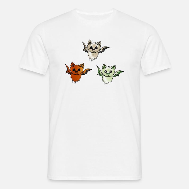 Fledermäuse - Männer T-Shirt - Weiß