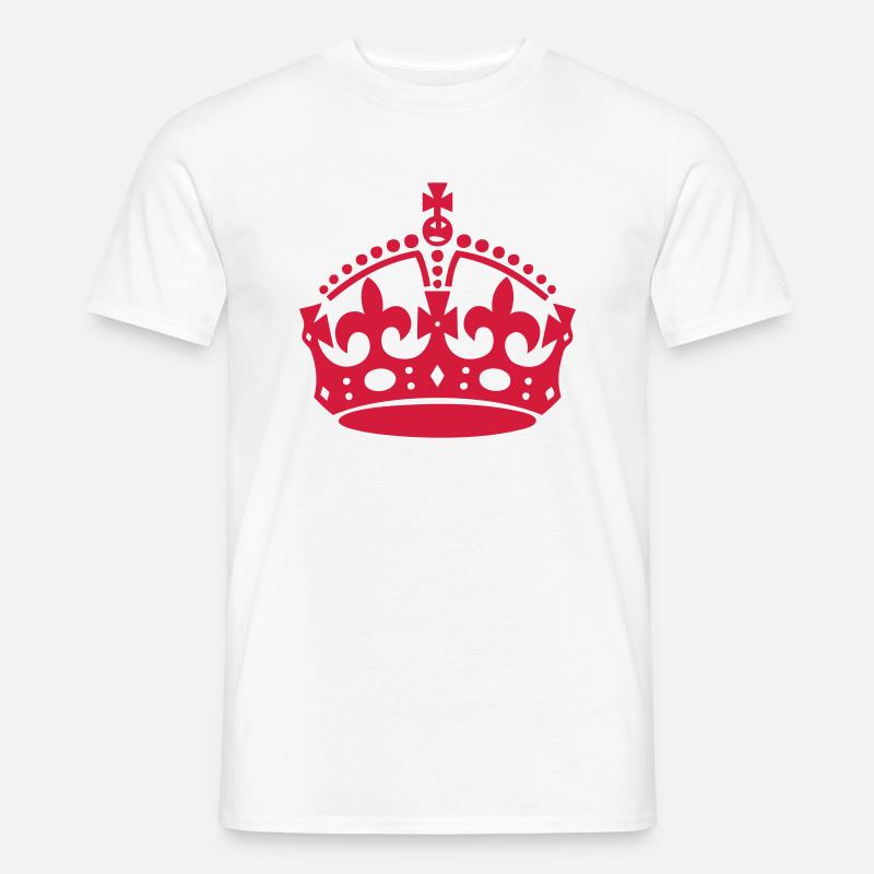 Crown, King, Princess - Männer T-Shirt - Weiß