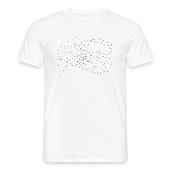 1000 bunte Sterne - Männer T-Shirt - Weiß - Vorne - AI Model Male 178 dark (178cm)
