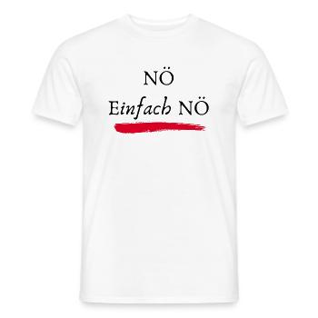 NÖ Einfach NÖ - Männer T-Shirt - Weiß - Vorne - AI Model Male 178 dark (178cm)