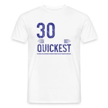 30 Years Ago, I Was The Quickest 4 - Männer T-Shirt - Weiß - Vorne - AI Model Male 178 dark (178cm)