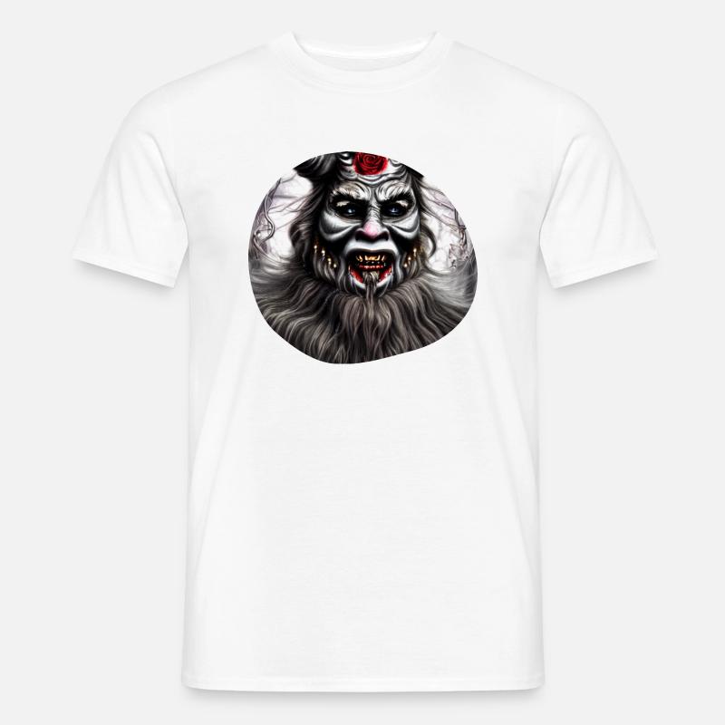 Krampus - Männer T-Shirt - Weiß
