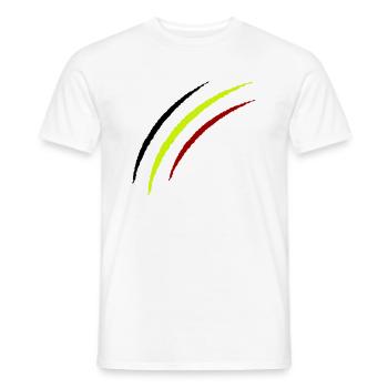 Griffes Belgique - T-shirt homme - blanc - Devant - AI Model Male 178 dark (178cm)