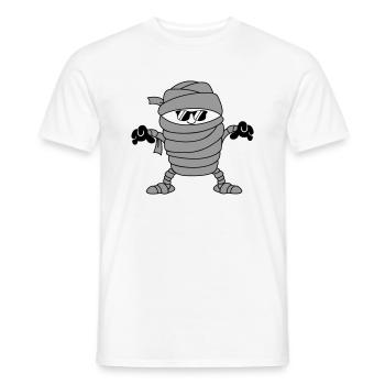 mumie sonnenbrille - Männer T-Shirt - Weiß - Vorne - AI Model Male 178 dark (178cm)