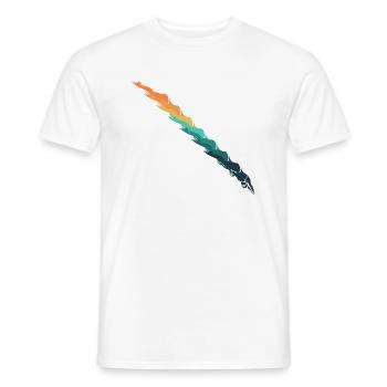 Natation rétro - T-shirt homme - blanc - Devant - AI Model Male 178 dark (178cm)
