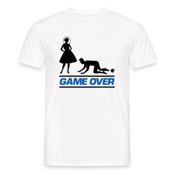 ehepaar game over - Männer T-Shirt - Weiß - Vorne - AI Model Male 178 dark (178cm)