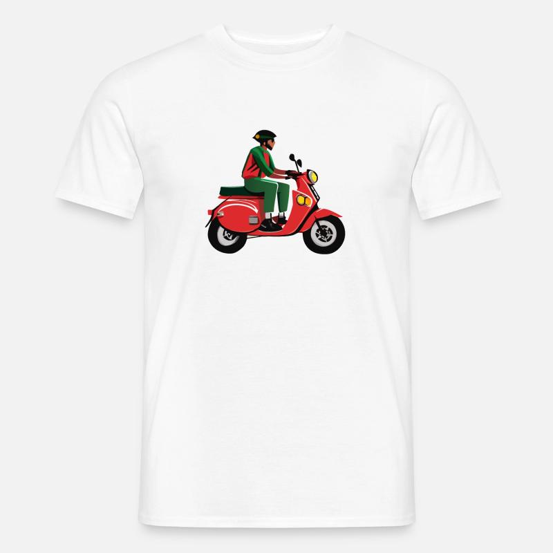 Roller Mofa Moped 3 - Männer T-Shirt - Weiß