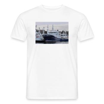 H-77-AV Malene S - Men's T-Shirt - white - Front - AI Model Male 178 dark (178cm)