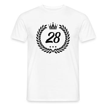 wappen 28 - Männer T-Shirt - Weiß - Vorne - AI Model Male 178 dark (178cm)
