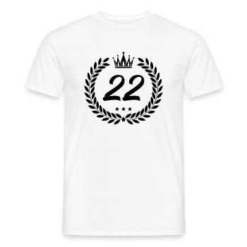 coat of arms 22 - Men's T-Shirt - white - Front - AI Model Male 178 dark (178cm)