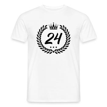 coat of arms 24 - Men's T-Shirt - white - Front - AI Model Male 178 dark (178cm)