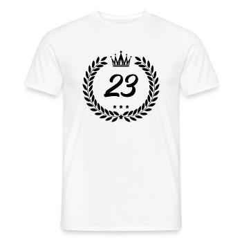 blason 23 - T-shirt homme - blanc - Devant - AI Model Male 178 dark (178cm)