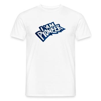 Ich bin ein Pionier - Männer T-Shirt - Weiß - Vorne - AI Model Male 178 dark (178cm)