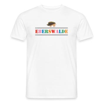 Eberswalde - Männer T-Shirt - Weiß - Vorne - AI Model Male 178 dark (178cm)