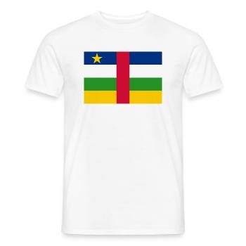 Central African Republic - Men's T-Shirt - white - Front - AI Model Male 178 dark (178cm)