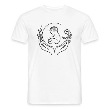 Baby - Men's T-Shirt - white - Front - AI Model Male 178 dark (178cm)