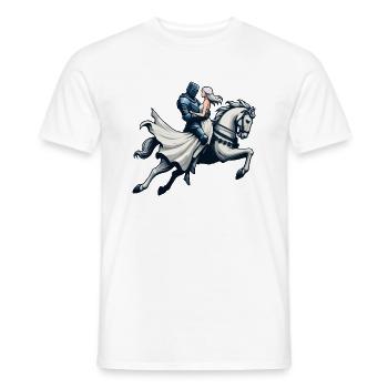 Knight in shining armor - Men's T-Shirt - white - Front - AI Model Male 178 dark (178cm)