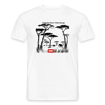 LGBT Elephant Safari - Men's T-Shirt - white - Front - AI Model Male 178 dark (178cm)
