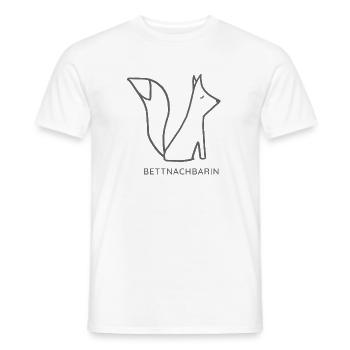 Bettnachbarin Fuchs links - Männer T-Shirt - Weiß - Vorne - AI Model Male 178 dark (178cm)