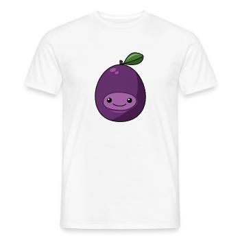 Comic Plum - Men's T-Shirt - white - Front - AI Model Male 178 dark (178cm)