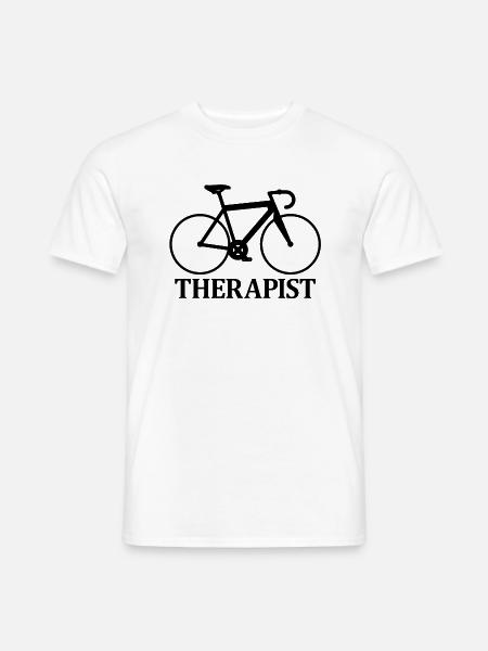 Rennrad Triathlon Fahrrad Geschenk Radfahrer retro - Männer T-Shirt - Weiß