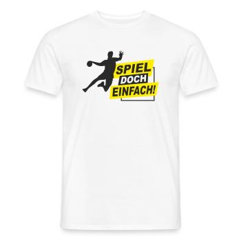 Handball - spiel doch einfach! - Männer T-Shirt - Weiß - Vorne - AI Model Male 178 dark (178cm)