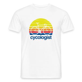 CYCOLOGUES - T-shirt homme - blanc - Devant - AI Model Male 178 dark (178cm)