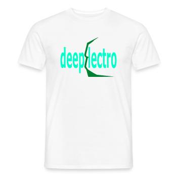 deep electro - T-shirt homme - blanc - Devant - AI Model Male 178 dark (178cm)