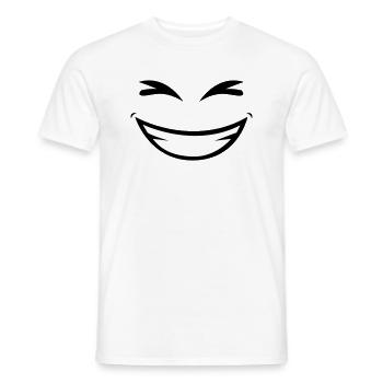 Sourire - T-shirt homme - blanc - Devant - AI Model Male 178 dark (178cm)