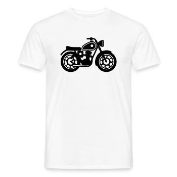 Motorcycle - Men's T-Shirt - white - Front - AI Model Male 178 dark (178cm)