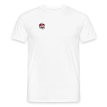 Vintage I Love My Hot Girlfriend - Stay Away - Men's T-Shirt - white - Front - AI Model Male 178 dark (178cm)