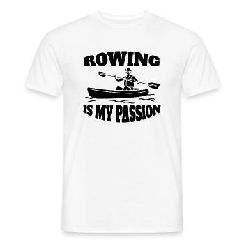 Ruderer Ruderteam Rudern Ruderverein Rudersport - Männer T-Shirt - Weiß - Vorne - AI Model Male 178 dark (178cm)