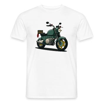 Retro-Fahrrad - Männer T-Shirt - Weiß - Vorne - AI Model Male 178 dark (178cm)