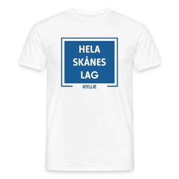 Toute l’équipe de Skåne, Hyllie Malmö - T-shirt homme - blanc - Devant - AI Model Male 178 dark (178cm)