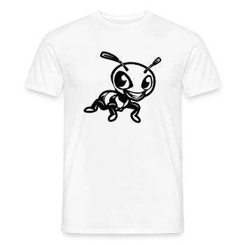Ant Comic - Men's T-Shirt - white - Front - AI Model Male 178 dark (178cm)