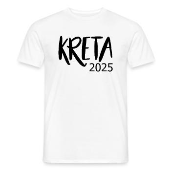 Crete 2025 - Men's T-Shirt - white - Front - AI Model Male 178 dark (178cm)