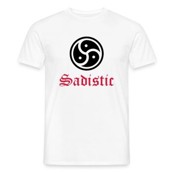 Sex__V015 - Männer T-Shirt - Weiß - Vorne - AI Model Male 178 dark (178cm)