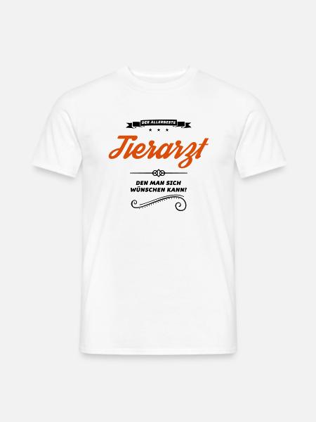 tierarzt allerbeste - Männer T-Shirt - Weiß