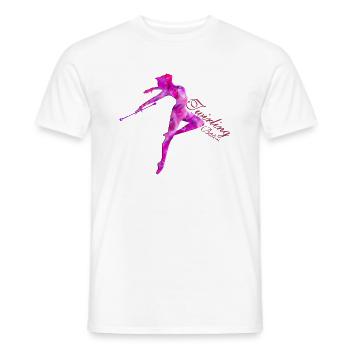 TWIRLING-BATON - T-shirt homme - blanc - Devant - AI Model Male 178 dark (178cm)