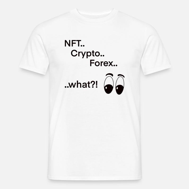 NFT Crypto Forex - Männer T-Shirt - Weiß